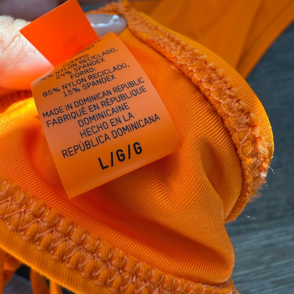 SKIMS Bold Orange Swimwear - Picture 6 of 7